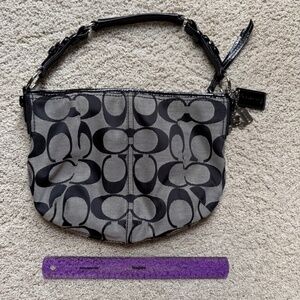 Coach black signature C shoulder bag